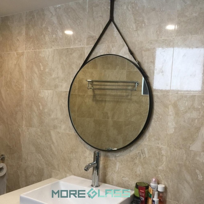 Gương decor dây da MH-001
